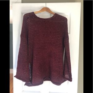 HYFVE red bell sleeve sweater